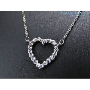 Tiffany Co Twisted Heart Silver Necklace Pendant